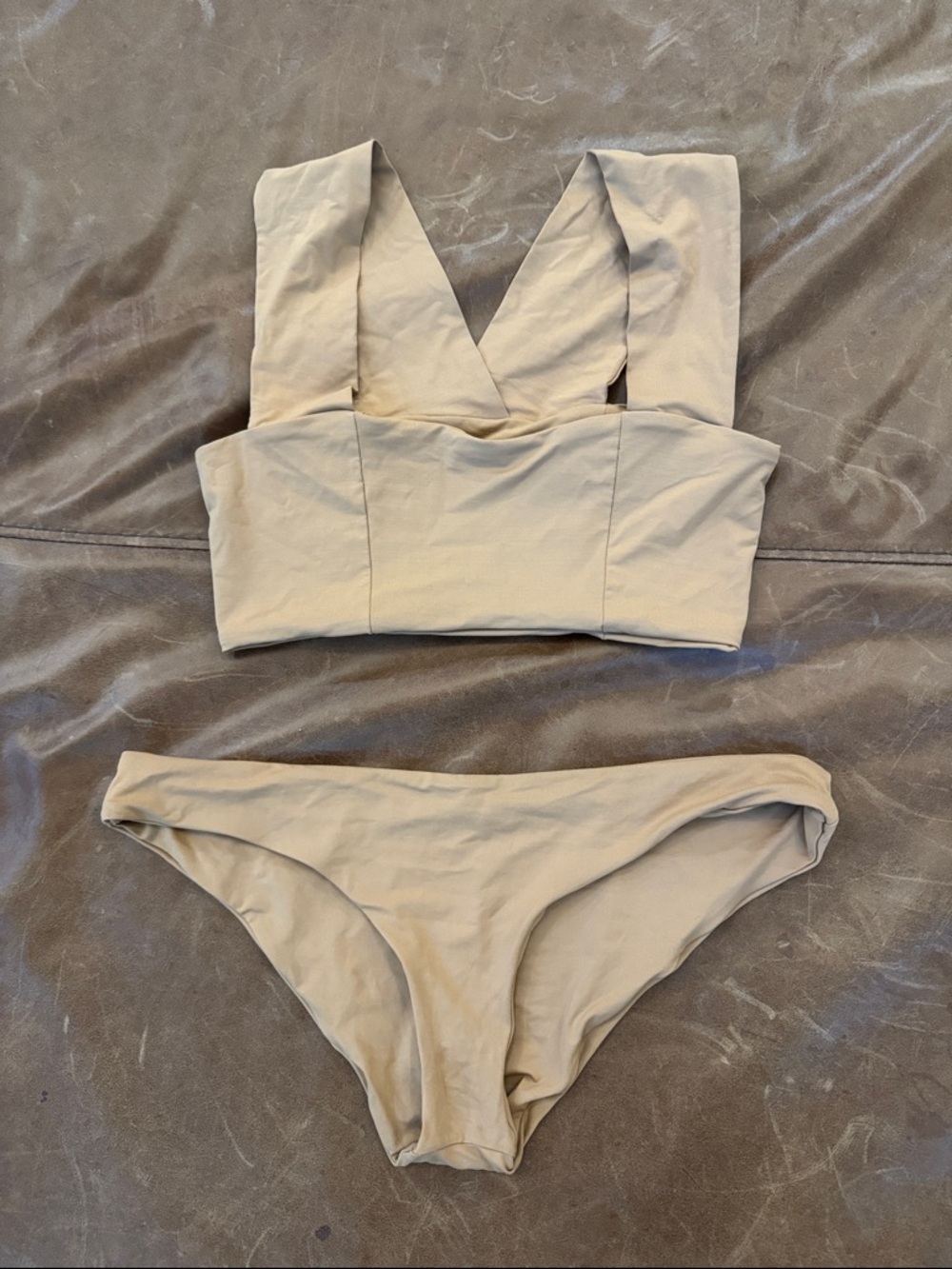 L*Space tan swimsuit size medium